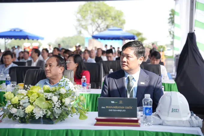 Ông Phan Hữu Duy Quốc, Chủ tịch HĐQT CC1 tham dự Lễ khởi công dự án Khu dân cư Hồ Gươm Xanh
